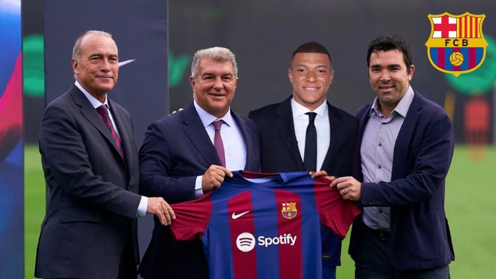 Officiall Kylian Mbappe Signing to FC Barcelona Contract Until July 2027 Welcome 🔵🔴