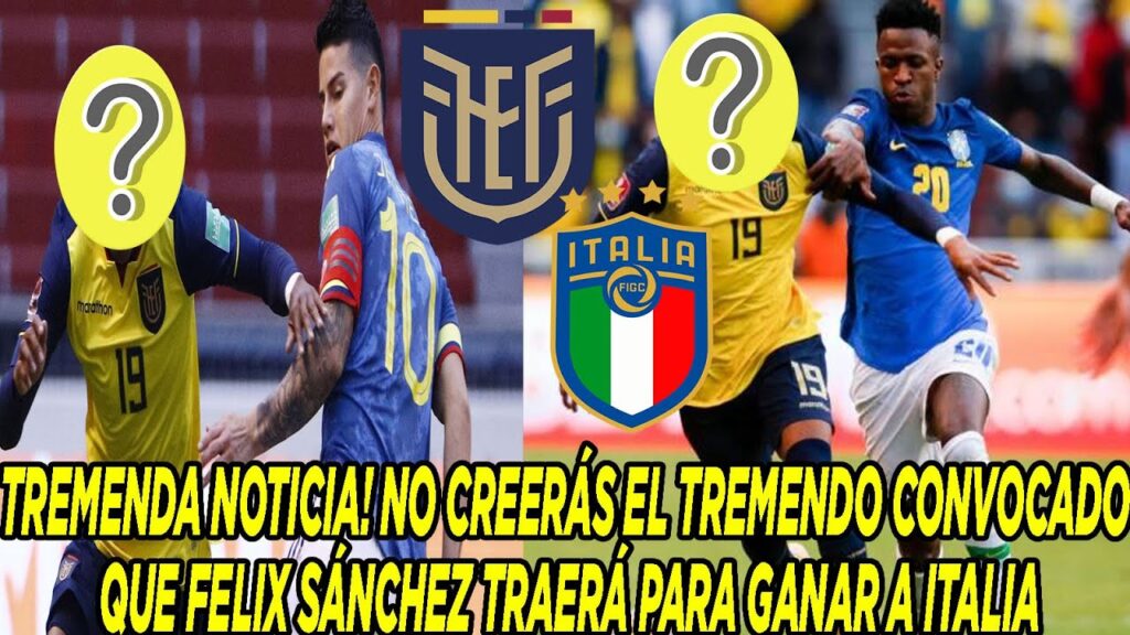 TREMENDA NOTICIA! NO CREERÁS EL TREMENDO CONVOCADO QUE FELIX SÁNCHEZ TRAERÁ PARA GANAR A ITALIA