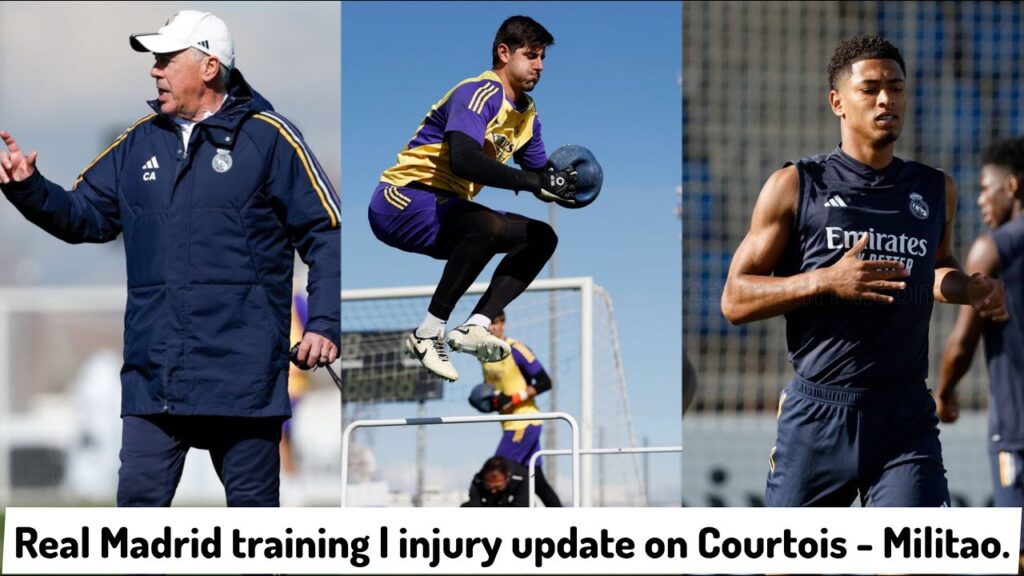 Jude bellingham injury update | Real Madrid training | Courtois.