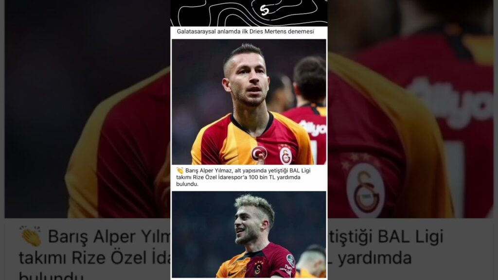 Galatasaraysal anlamda ilk Dries Mertens denemesi