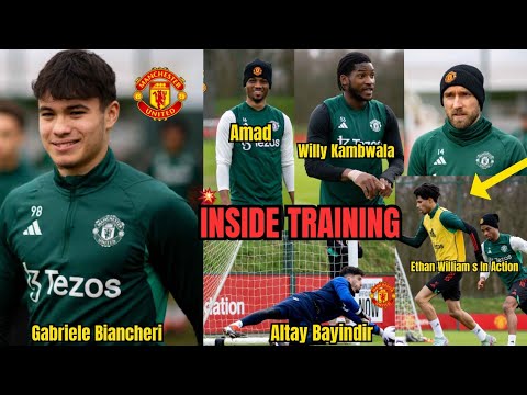 17-year-old academy striker Gabriele Biancheri Join the first-team training ahead of Man City derby