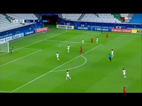 هدف المعز علي لعب الدحيل القطري هدف عالمي❤💪