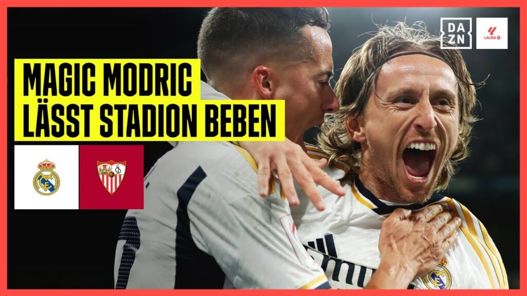 Traumschlenzer! Luka Modric zaubert bei Ramos' Rückkehr: Real Madrid - FC Sevilla | LaLiga | DAZN
