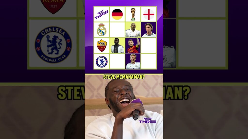 Toni Rüdiger shows BALL KNOWLEDGE at Football Tic Tac Toe 💥 #shorts #soccer