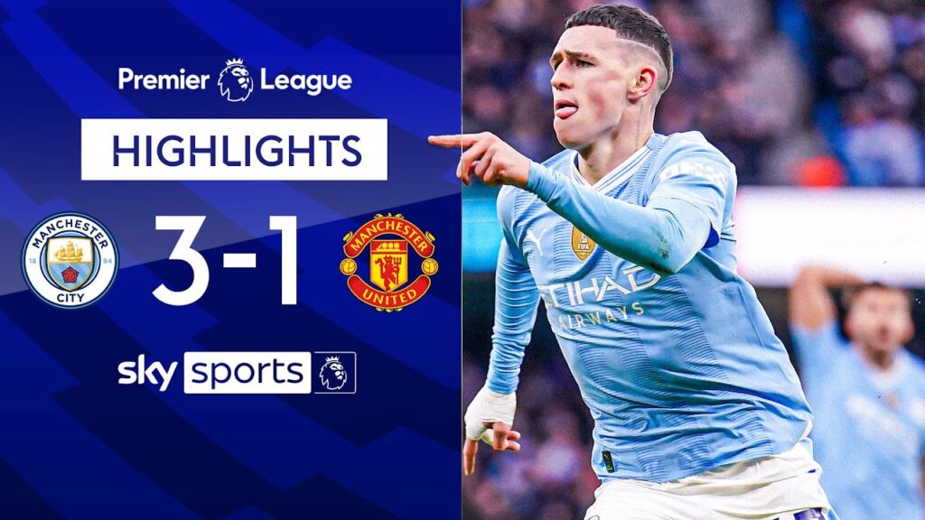 Foden and Haaland turn Manchester BLUE! 🔵🔥 | Man City 3-1 Man Utd | Premier League Highlights