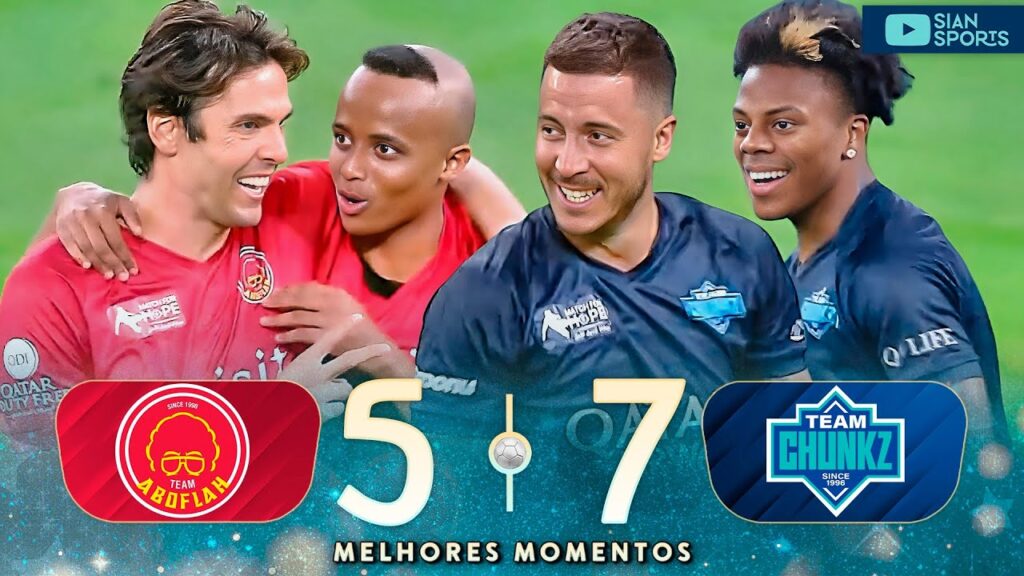 KAKÁ, HAZARD, DROGBA E OUTROS CRAQUES DERAM SHOW EM PARTIDA BENEFICENTE COM AS LENDAS E INFLUENCERS
