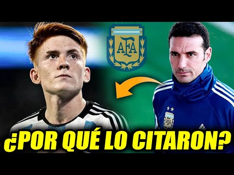 Valentín Barco la SORPRESA de la lista de la Selección Argentina para la gira por Estados Unidos