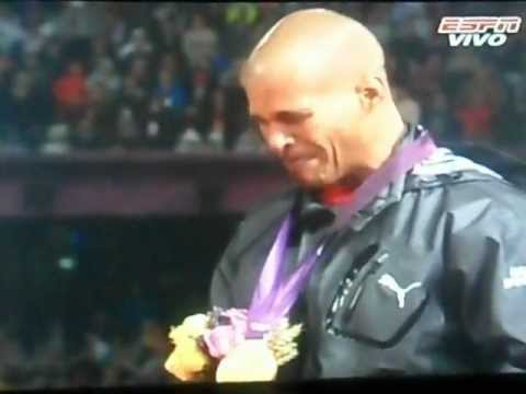 Felix Sanchez londres 2012 premiacion oro