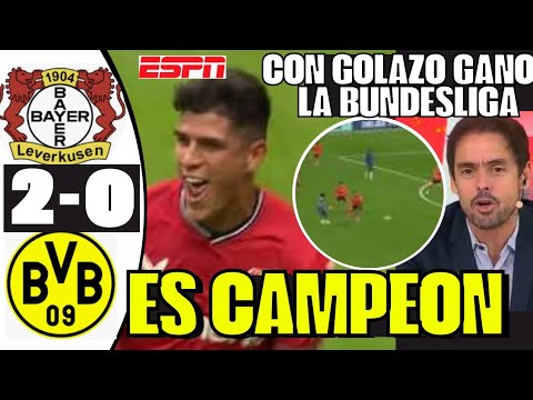 BRUTAL CAMPEÓN DE ALEMANIA CON GOLAZO PIERO HINCAPIÉ DIÓ LUJO Y GOL PARA GANAR BUNDESLIGA SORPRENDE