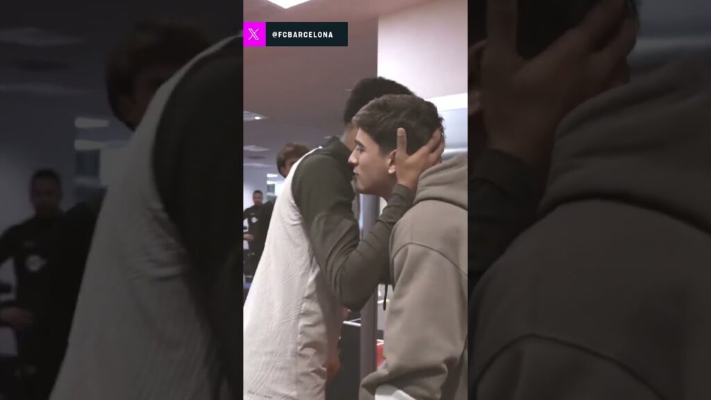 Barcelona show their love for Gavi after he tore his ACL on international duty for Spain 💙❤️