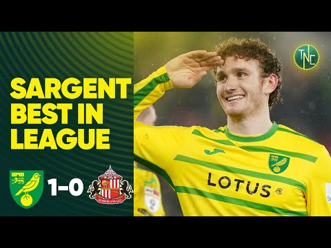NORWICH CITY 1-0 SUNDERLAND | SARGENT IS BEST IN CHAMPIONSHIP