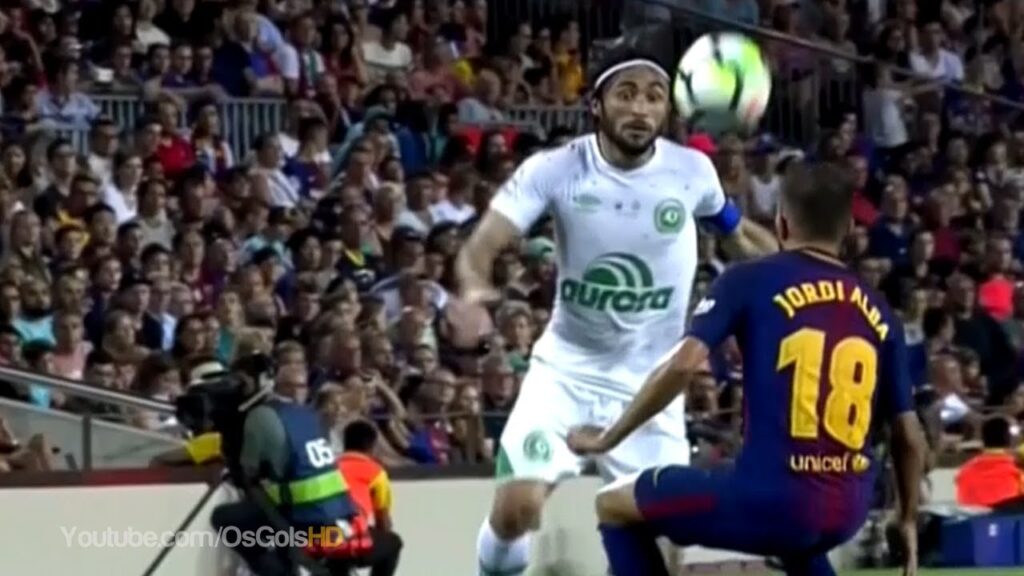 Olha só o Chapeu de Apodi em Jordi Alba, Barcelona 5 x 0 Chapecoense - Joan Gamper 07/08/2017 [HD]