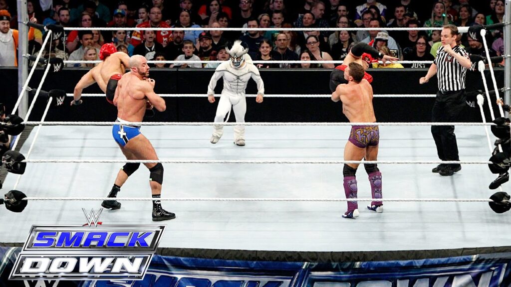 Los Matadores & El Torito vs. Cesaro, Kidd & Natalya – 6-Being Interspecies Match: SmackDown Los Matadores & El Torito vs. Cesaro, Kidd & Natalya – 6-Being Interspecies Match: SmackDown