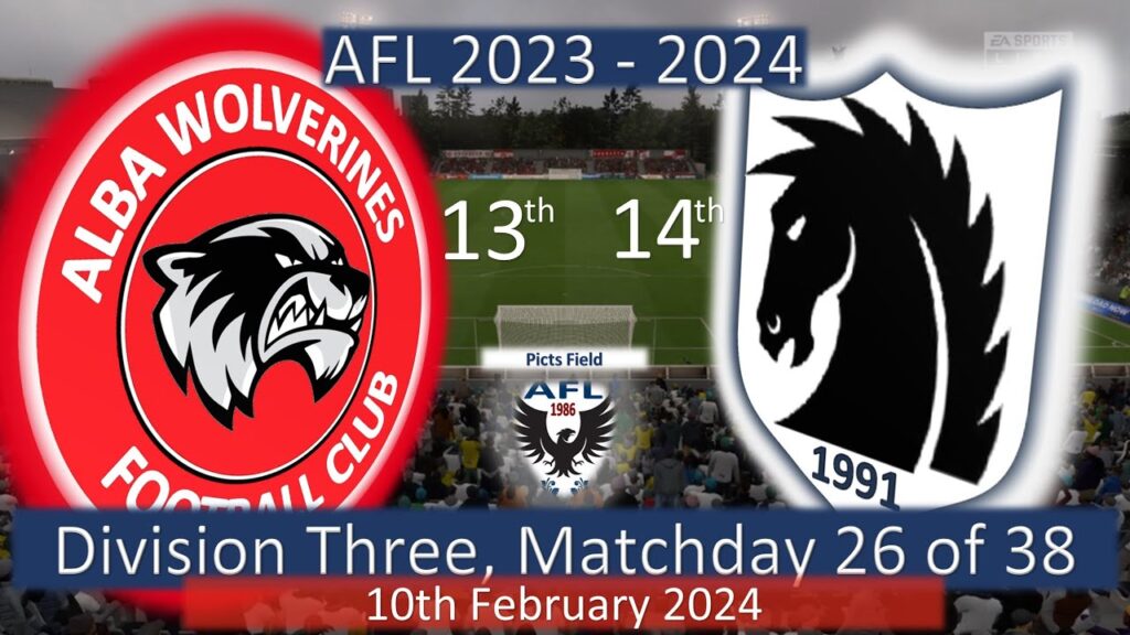 2023 - 2024 Division Three MD26, Alba Wolverines v Horse Town