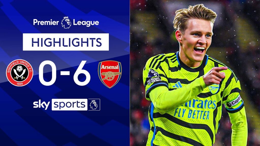 Arsenal move two points off leaders Liverpool 😬 | Sheffield Utd 0-6 Arsenal | EPL Highlights