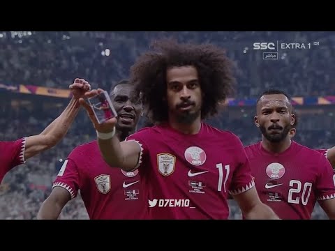 Akram Afif Magic trick celebration: Jordan vs Qatar