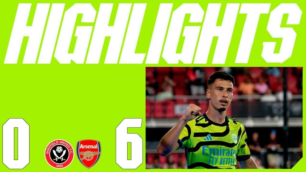 Gabriel Martinelli Goal | Sheffield United vs Arsenal 0-6 Extended Highlights | Premier League 23/24