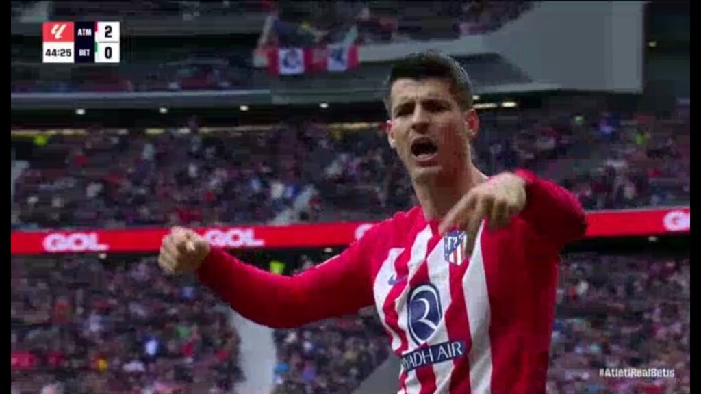 Gol de Álvaro Morata Hoy | Atlético Madrid vs Real Betis 2-0 Resumen y Goles | LaLiga 23/24