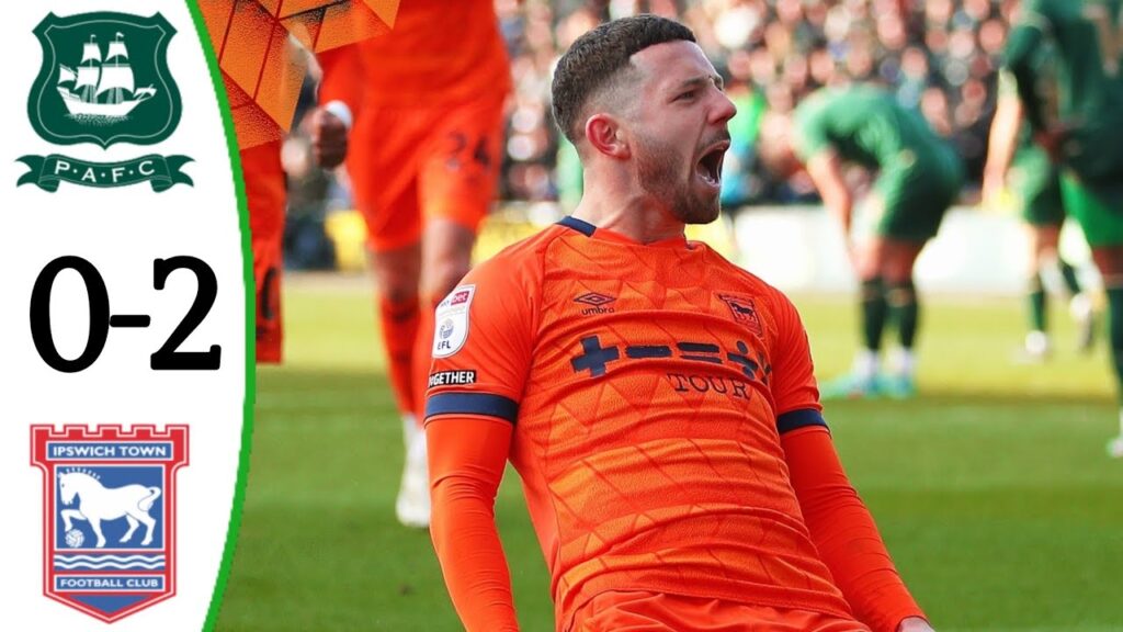 Plymouth Argyle vs Ipswich Town (0-2) Kieffer Moore Goal | Goals and Highlights, Championship 2024