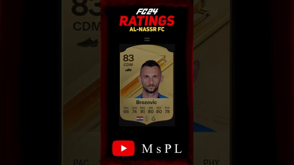 EA FC 24 AL NASSR PLAYER RATINGS #shorts