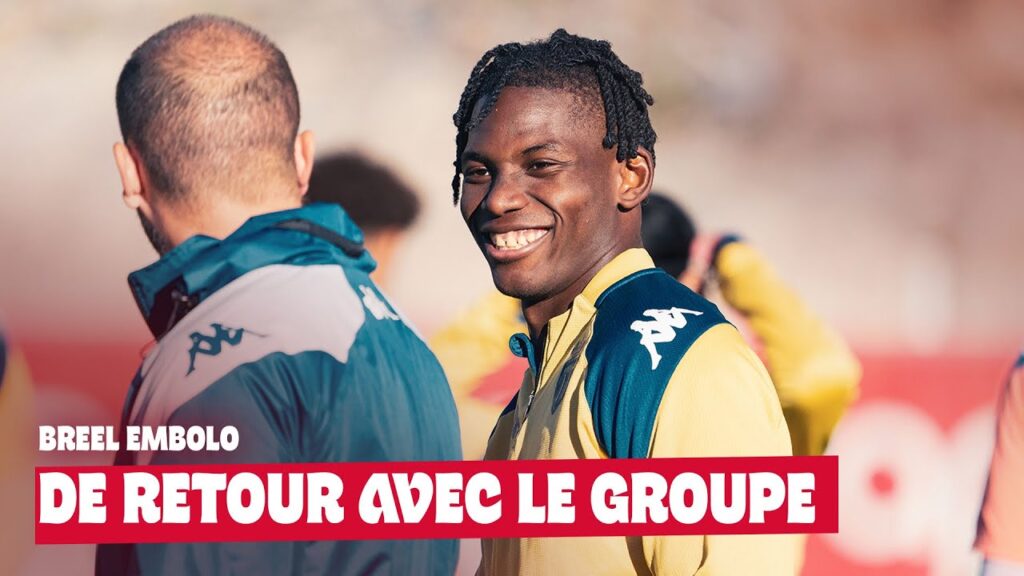 Breel Embolo de retour à l'entrainement collectif