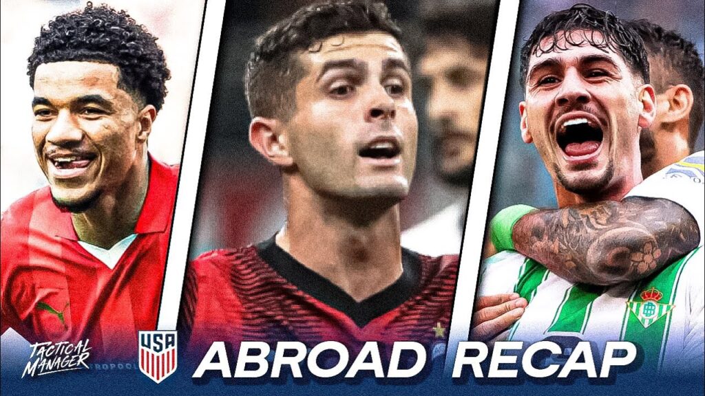 Pulisic RED CARD BRACE | Tillman Scores a GOLAZO | Johnny Assist | USMNT Abroad