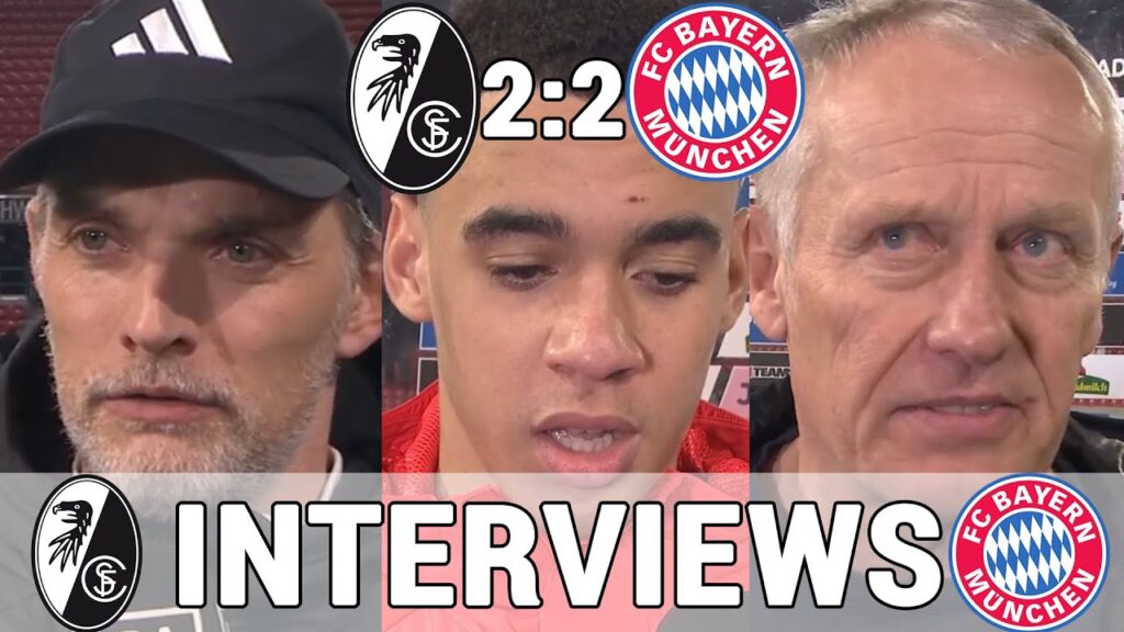 Tuchel, Musiala & Streich – die Interviews nach Freiburg gegen Bayern | SC Freiburg 2:2 FC Bayern Tuchel, Musiala & Streich - die Interviews nach Freiburg gegen Bayern | SC Freiburg 2:2 FC Bayern