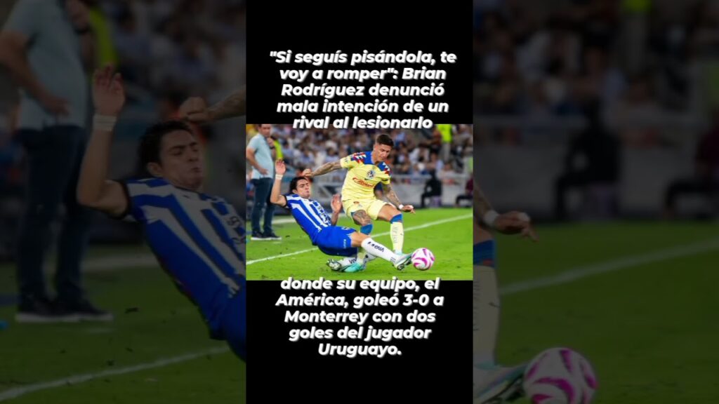 Brian Rodríguez🇺🇾 sufrió un grave lesión y acusó a Jesús Gallardo #futbol #mexico #uruguay #shorts