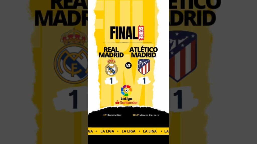 Marcos Llorente 🇪🇦 le da el empate en el descuento al Atlético de Madrid 🔴⚪ ¿Qué os ha parecido? 👇🏻