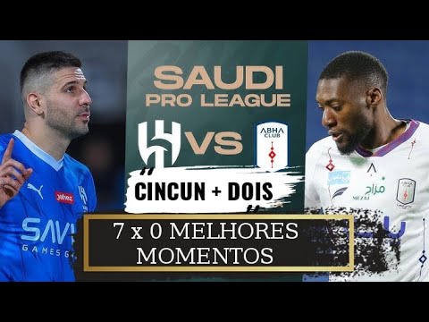 MELHORES MOMENTOS _ AL-HILAL 7 X 0 ABHA _ LIGA SAUDITA 21/12/2023