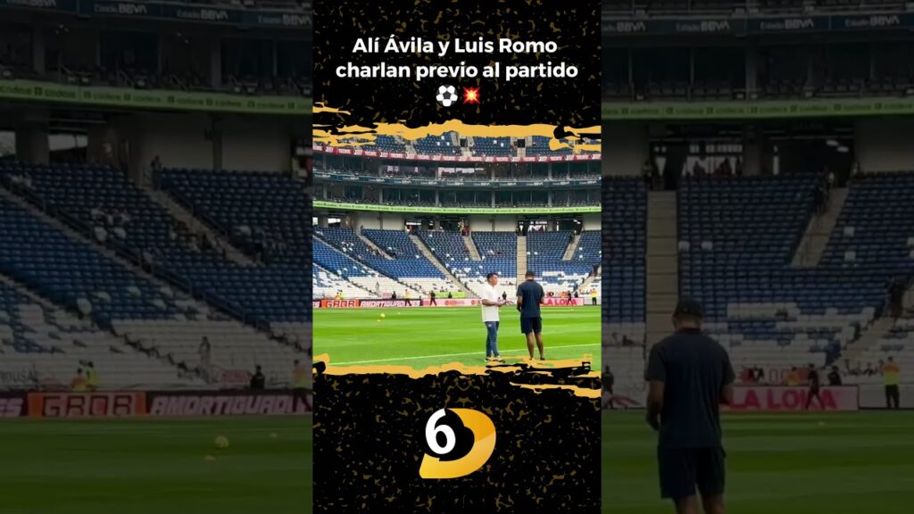 Alí Ávila y Luis Romo charlan previo al partido
