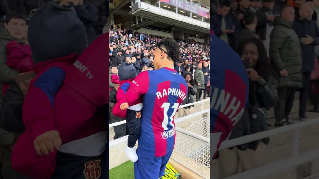 Cuteness Overload 🐣😎 #fcbarcelona #football #shorts #raphinha