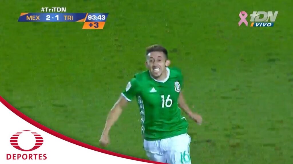 Gol de Héctor Herrera | México 3 - 1  T y Tobago | Eliminatoria mundialista - Televisa Deportes