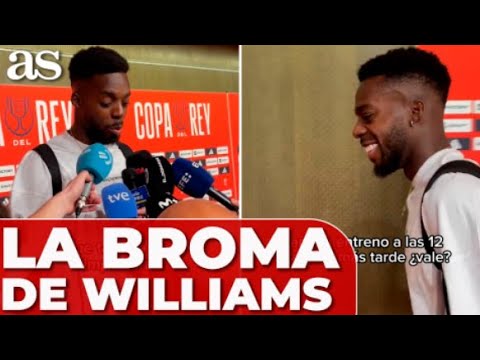 ATHLETIC - ATLÉTICO DE MADRID | IÑAKI WILLIAMS BROMEA cuando le preguntan si mañana tiene DÍA LIBRE