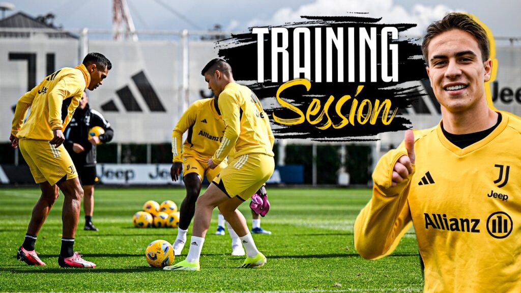 Chiesa, Bremer & the team preparing for #JuveAtalanta 🔜