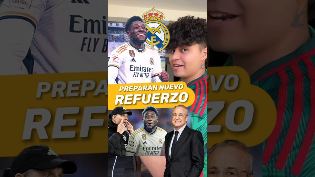 Preparan Nuevo Refuerzo al Real Madrid “Alphonso Davies” llegará este verano #shorts #youtube
