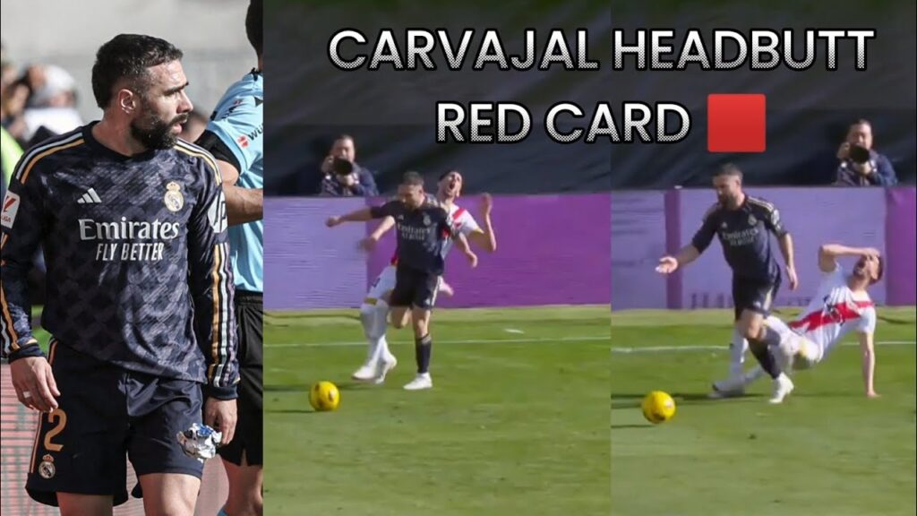 CARVAJAL RED CARD VS RAYO VALLECANO 🟥