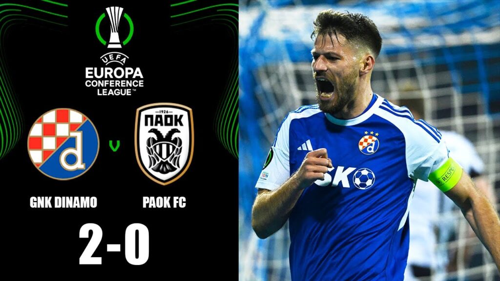 Bruno Petković Goal | Dinamo Zagreb vs PAOK 2-0 Extended Highlights | UEFA Conference League 2023/24