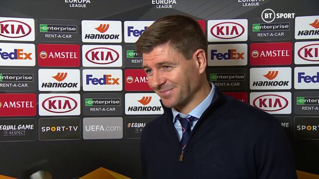 "Tonight, we were Rangers" Steven Gerrard is happy with a hard earned point in Porto
