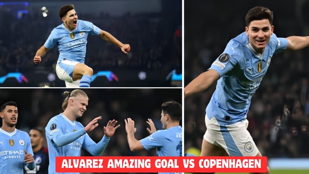 Julian Alvarez Amazing performance Vs Copenhagen | Mancity Vs Copenhagen