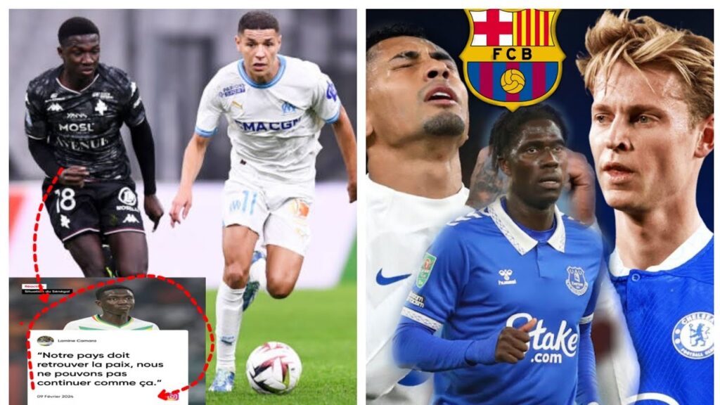 Lamine Camara décisif contre Marseille.. Réaction des joueurs....Amadou Onana et Barça..De jong...