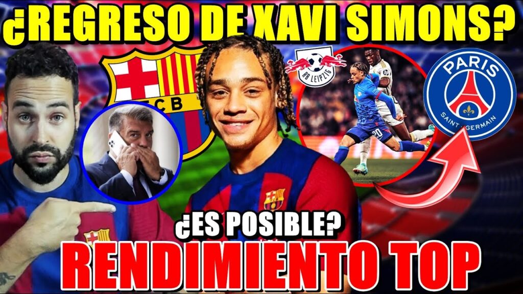 🚨¿REGRESO de XAVI SIMONS al BARÇA? RENDIMIENTO TOP y la AFICIÓN lo PIDE - Su SITUACIÓN ¿Es POSIBLE?