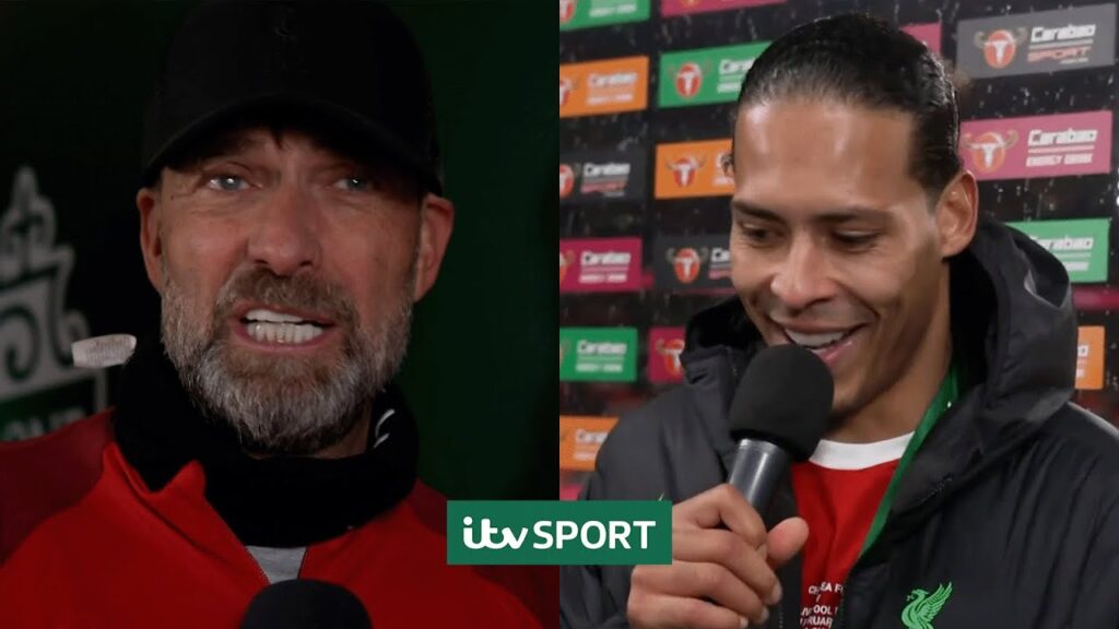 We have a BROMANCE! - Jurgen Klopp and Virgil van Dijk after Liverpool's Carabao Cup win
