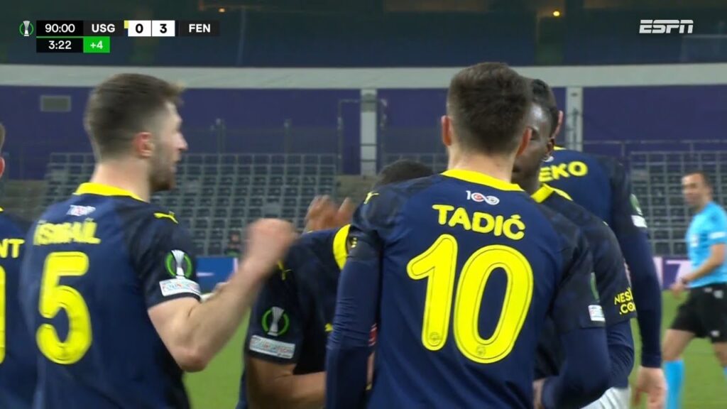 Dušan Tadić Golü 90+4 | USG vs Fenerbahçe 0-3 MAÇ OZËTI | UEFA Avrupa Konferans Ligi 2023-2024