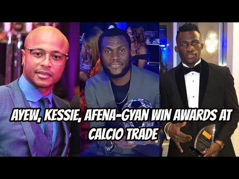Andre Ayew, Muntari, Afena Gyan, Kessie, Edmund Addo win awards at Carcio Trade ball