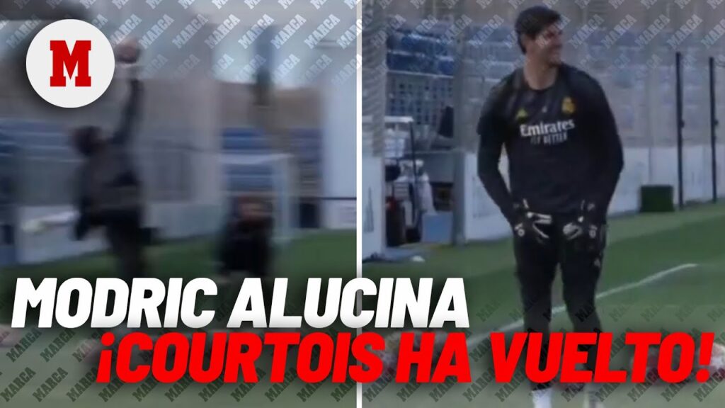 Modric bendice a Courtois tras un paradón: "¡Oh, Thibaut ha vuelto!" I MARCA