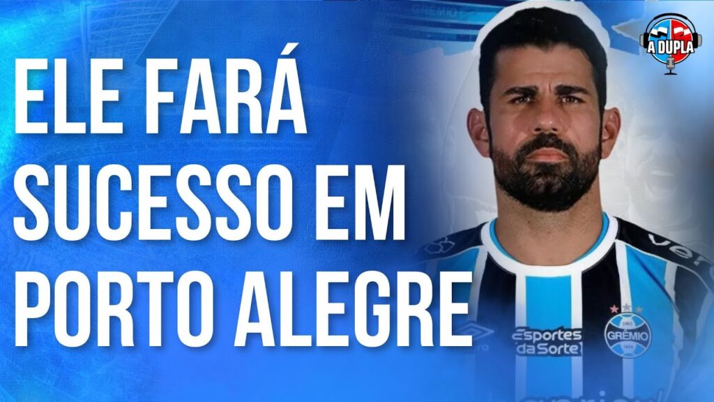 🔵⚫ Grêmio: Veja como joga hoje Diego Costa | Tem a cara do gremista | Força e inteligência | React