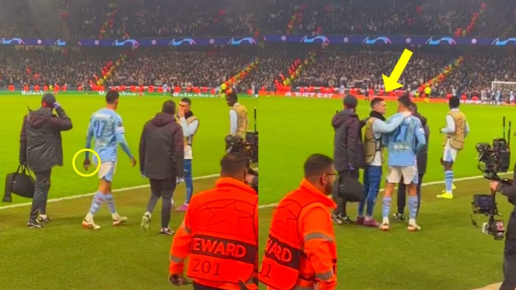Matheus Nunes Comforted By Phil Foden After Breaking His Finger