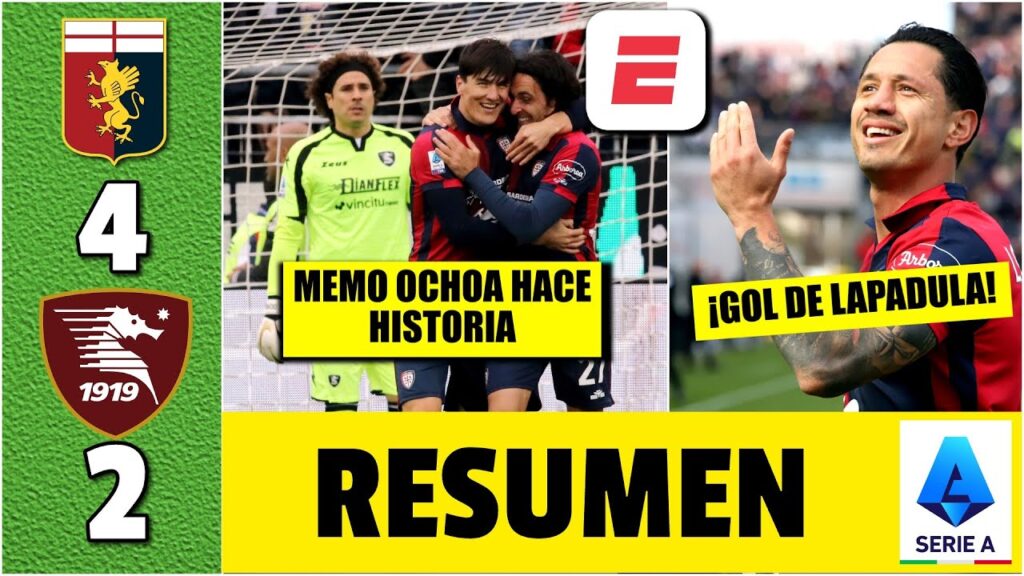 MEMO OCHOA HACE HISTORIA... de la MALA, en derrota 4-2 vs Cagliari. GOL de Lapadula | Serie A