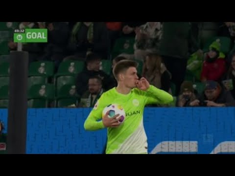Joakim Maehle wunderbares Tor: Wolfsburg vs Stuttgart